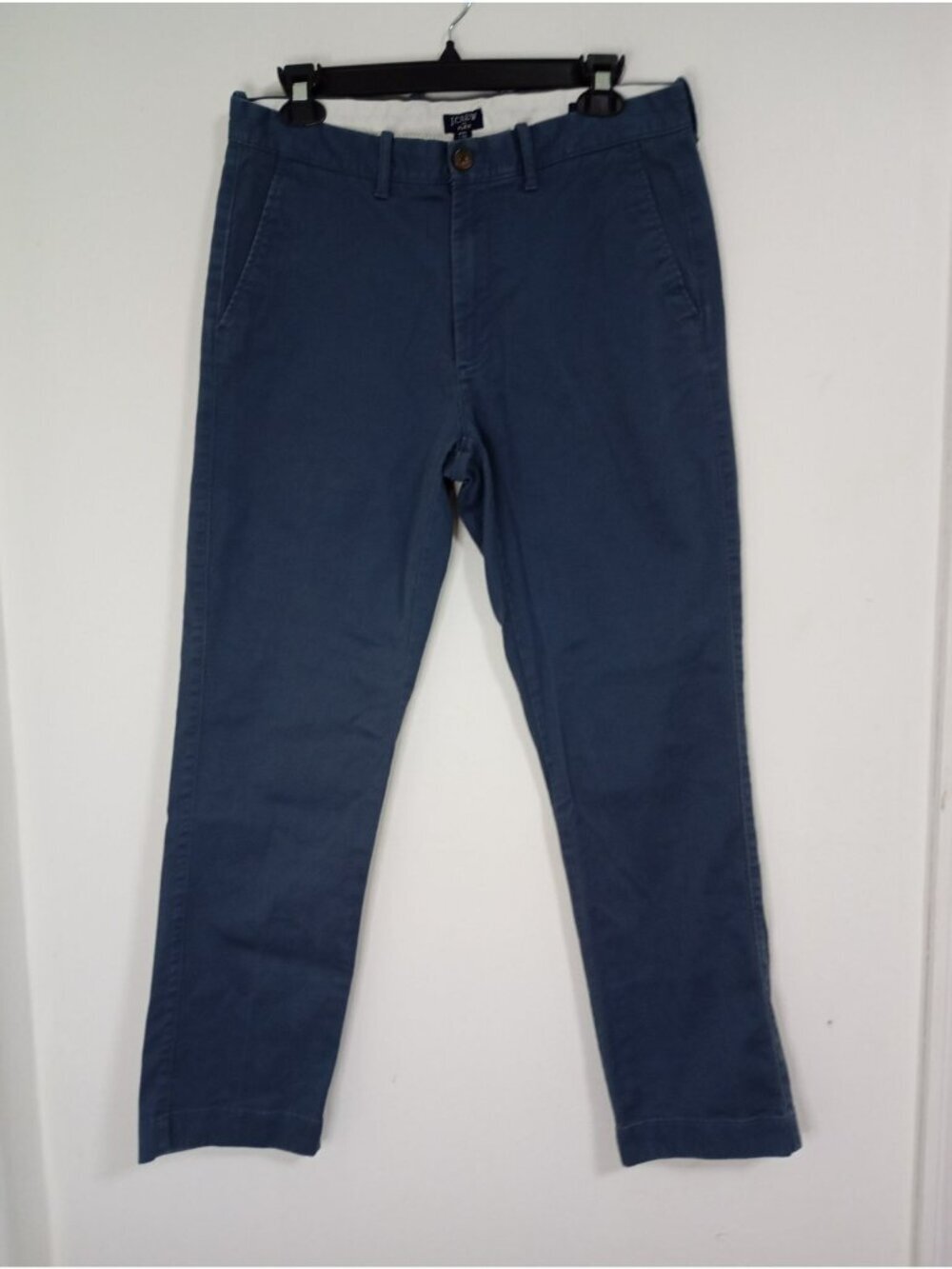 J.Crew Mens Flex Chino Pants W31 L30 Blue Cotton-Blend Casual Wear